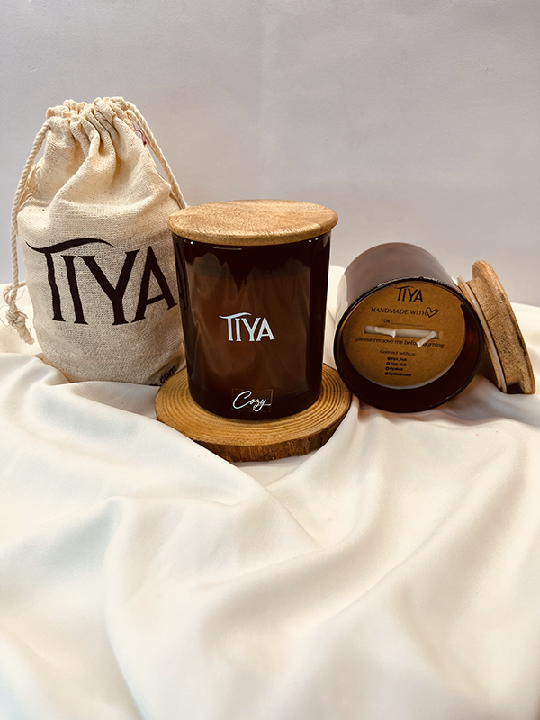 Cozy - Plaid & Pine - Tiya Candle - Image 3