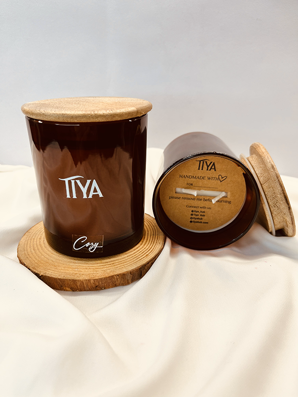 Cozy - Plaid & Pine - Tiya Candle - Image 2