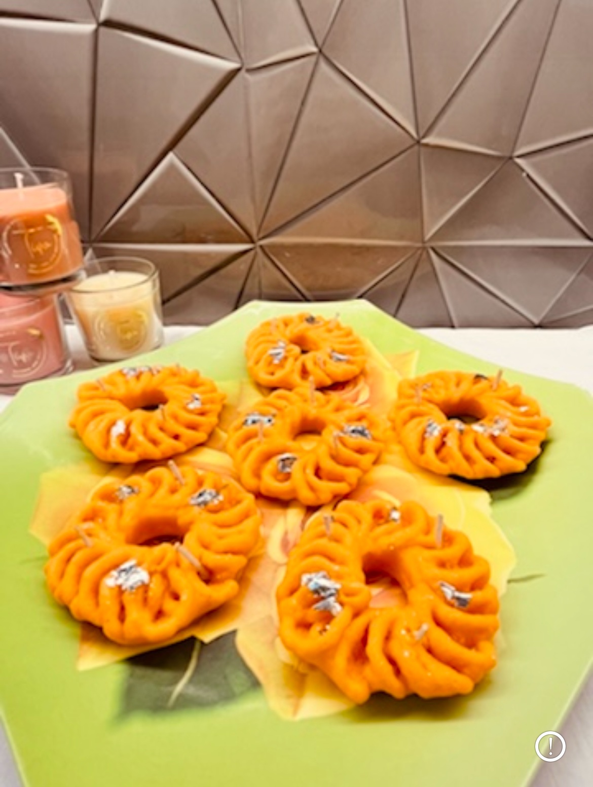 Imarti Mithai Candle - 1 piece - Image 2