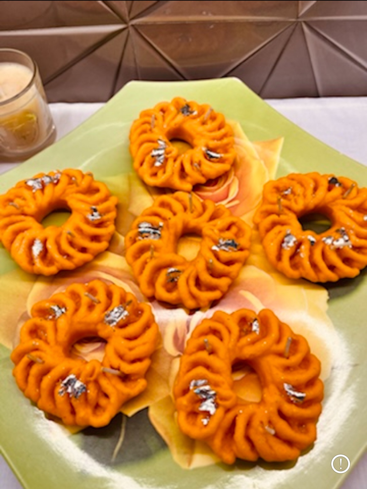 Imarti Mithai Candle - 1 piece