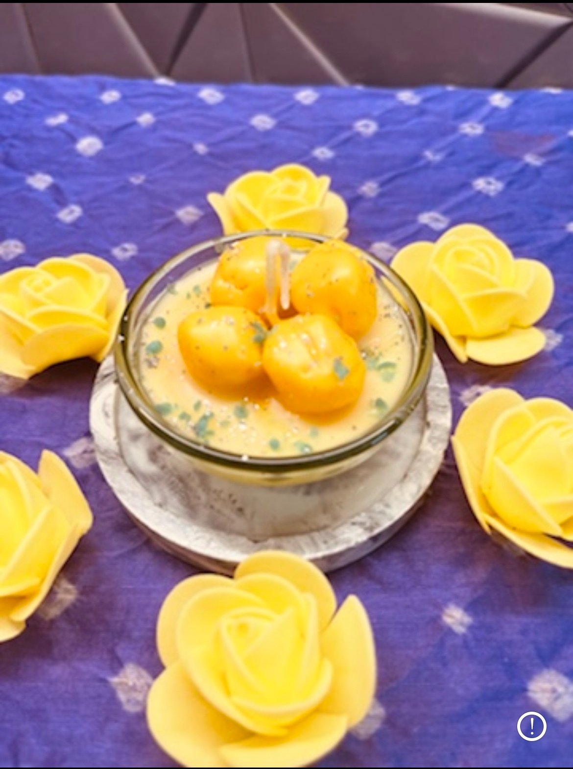 Rasmalai Mithai Candle - 1 piece