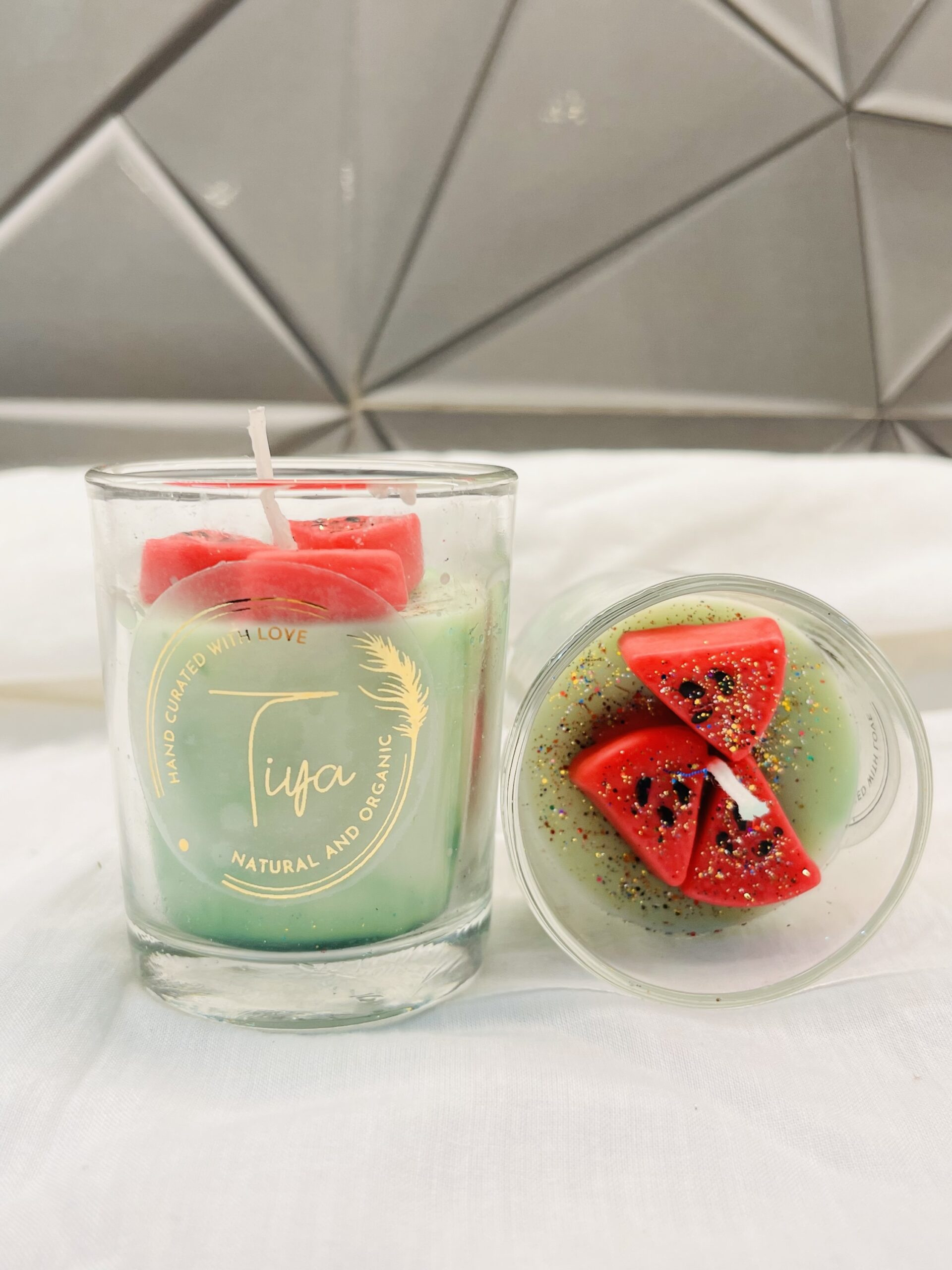 Watermelon Slushie Dessert Candle