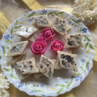 Kaju Katli Mithai Candle - 1 piece