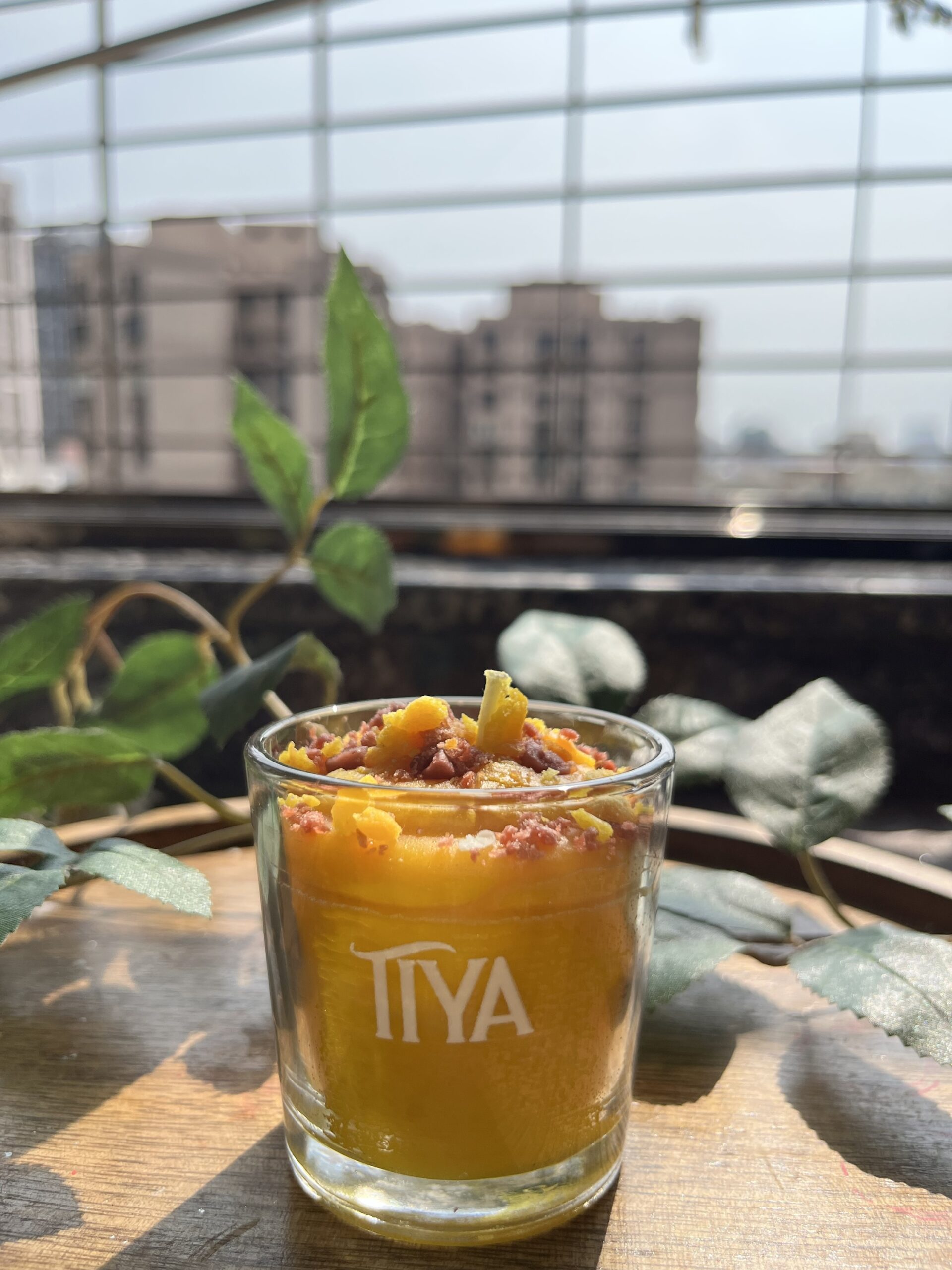 Mango Lassi Coconut Shot Dessert Candle