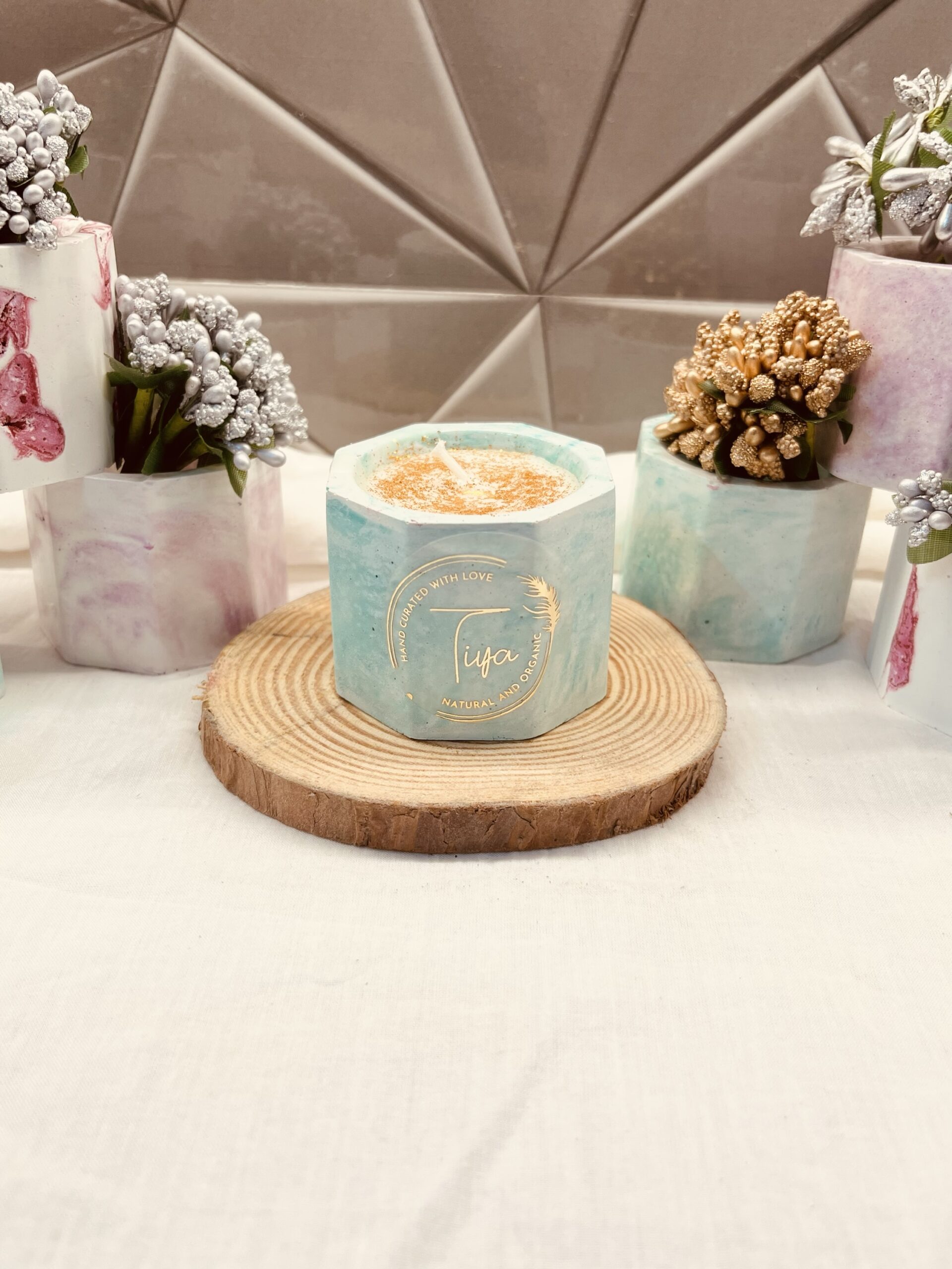 Table Top Jar Ceramic Candle - Small