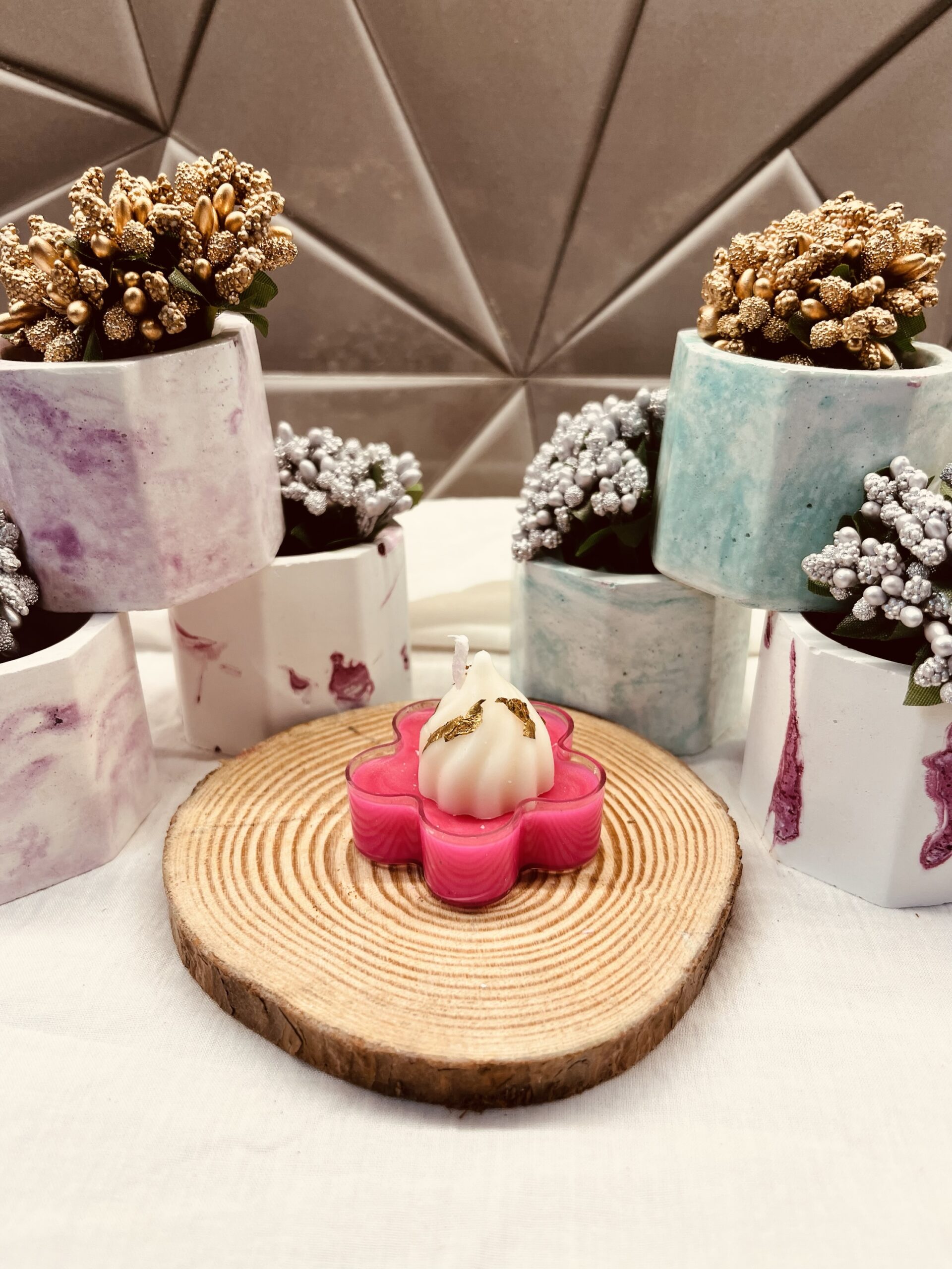 Tealight Modak Candle - 1 piece