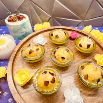 Rasgulla Mithai Candle - 1 piece