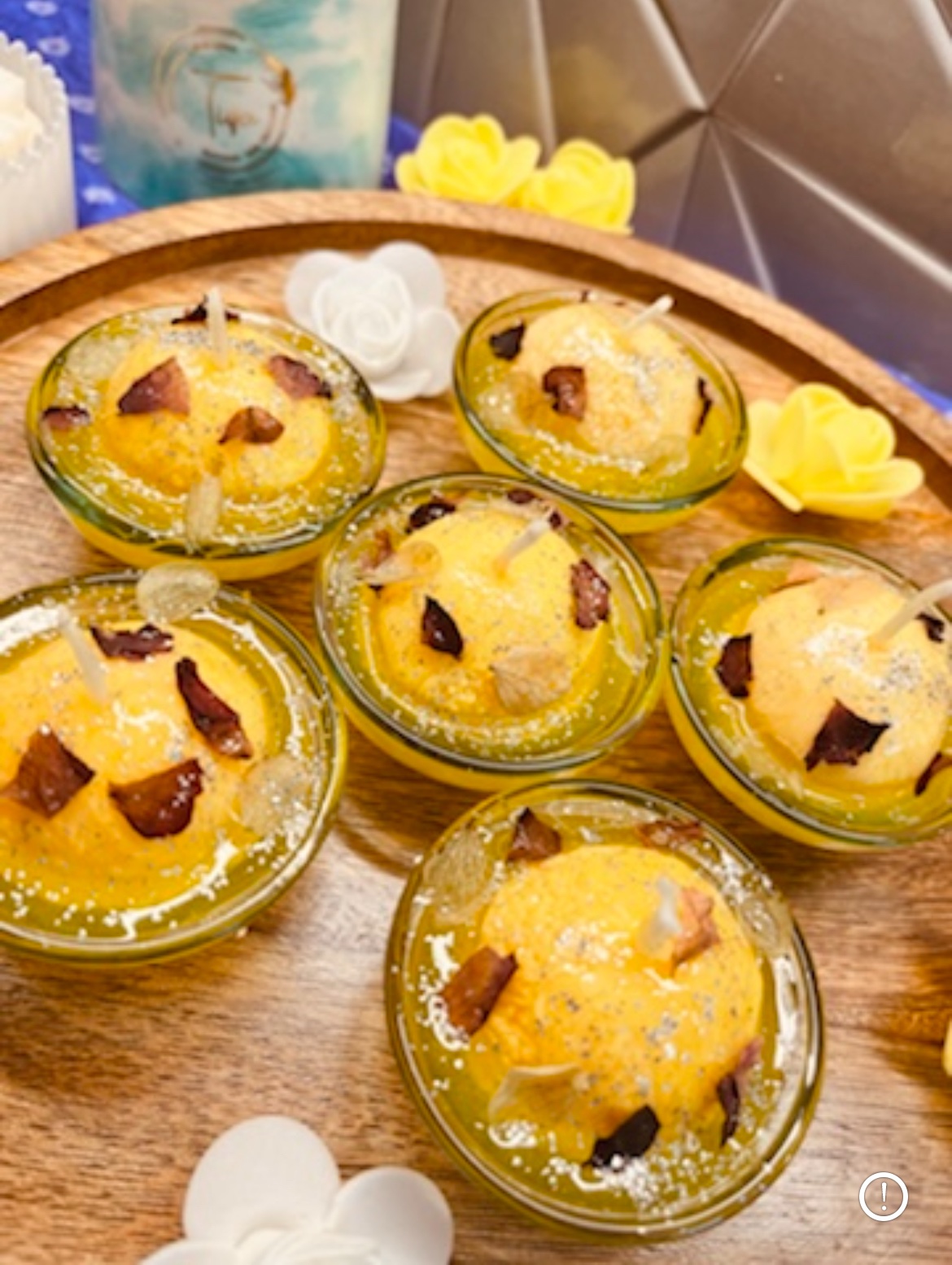 Rasgulla Mithai Candle - 1 piece - Image 2